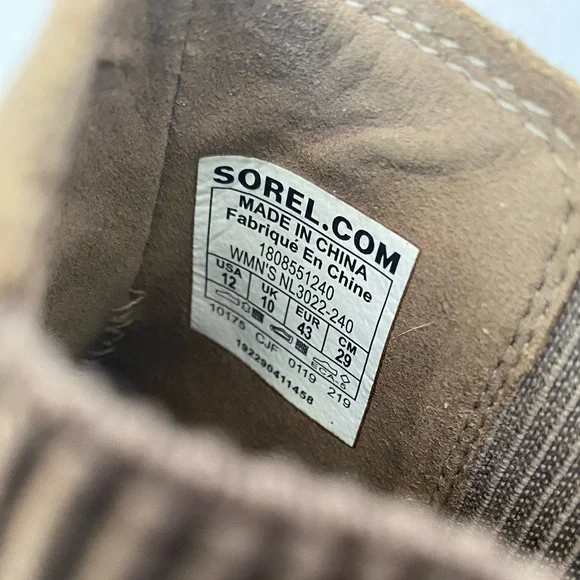 NWT STORE SAMPLE Sorel Women’s Joan of Arctic Wedge II Chelsea Boot Size 12